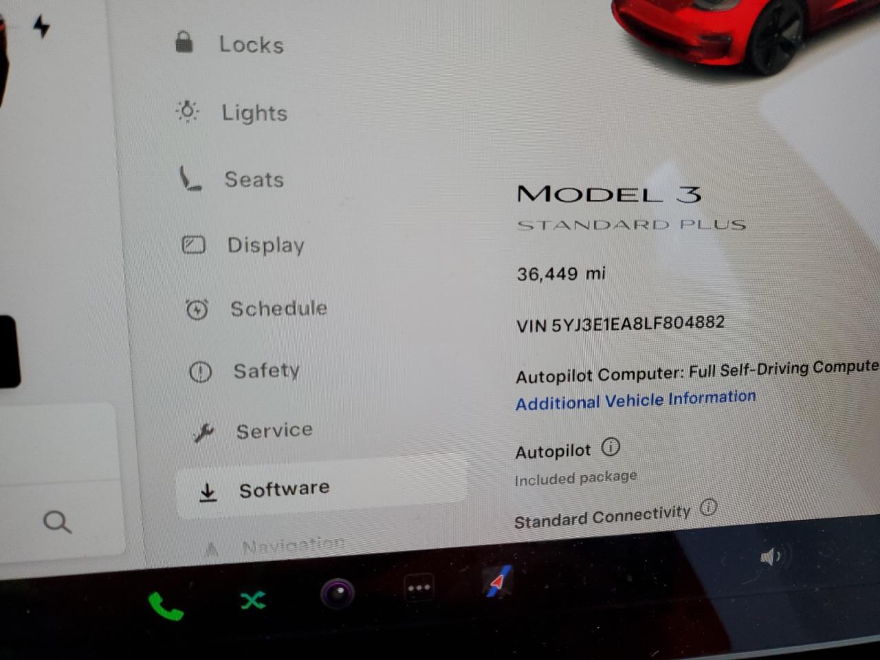 VIN 5YJ3E1EA8LF804882 2020 TESLA MODEL 3 no.9