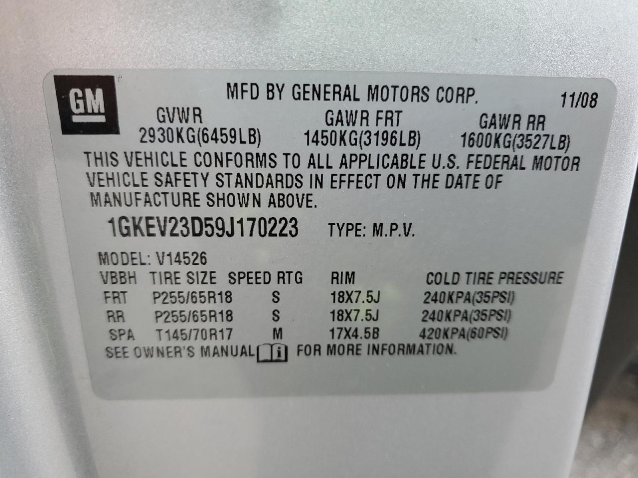 2009 GMC Acadia - Image 15