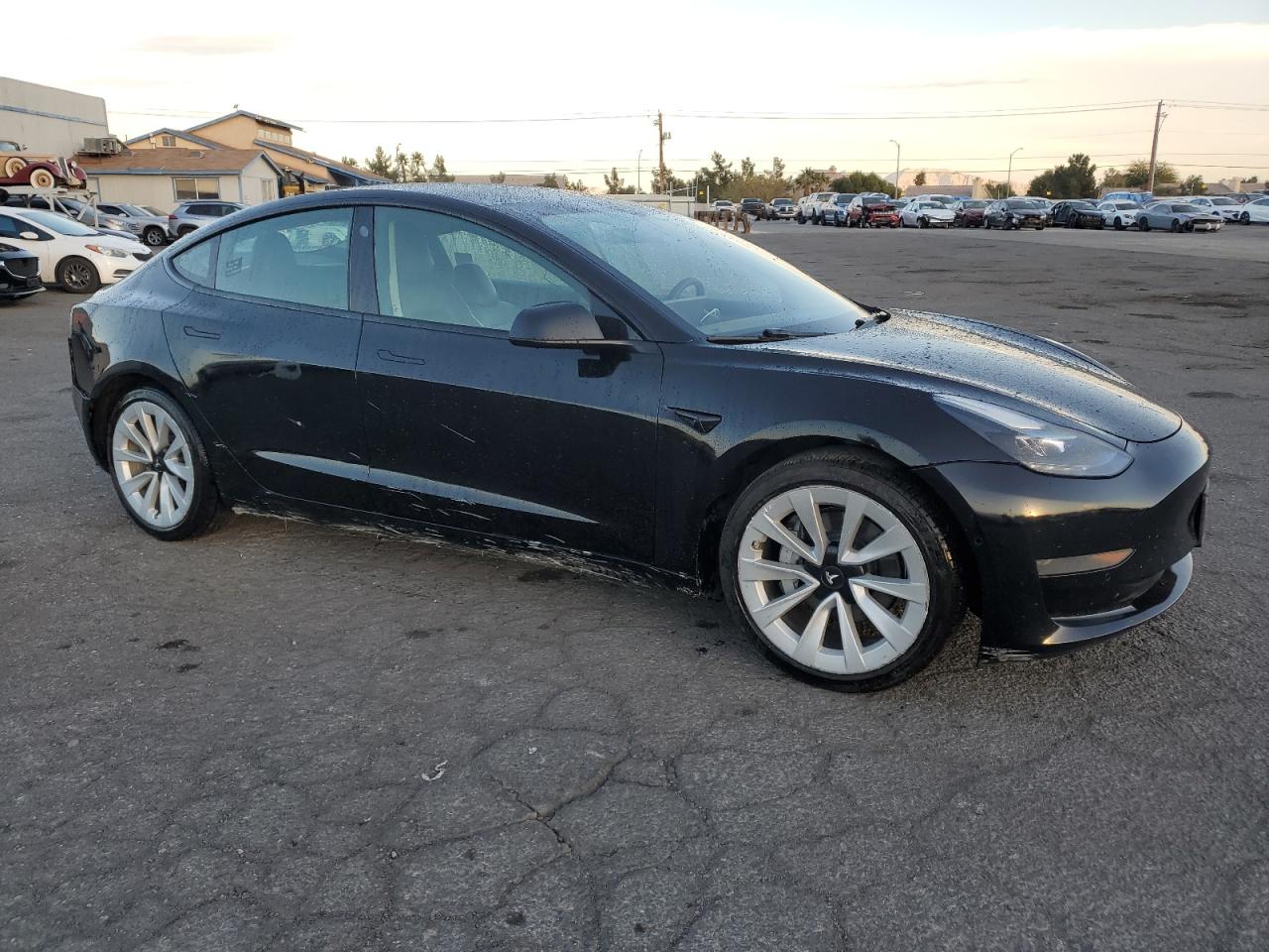 VIN 5YJ3E1EA7NF185677 2022 TESLA MODEL 3 no.4