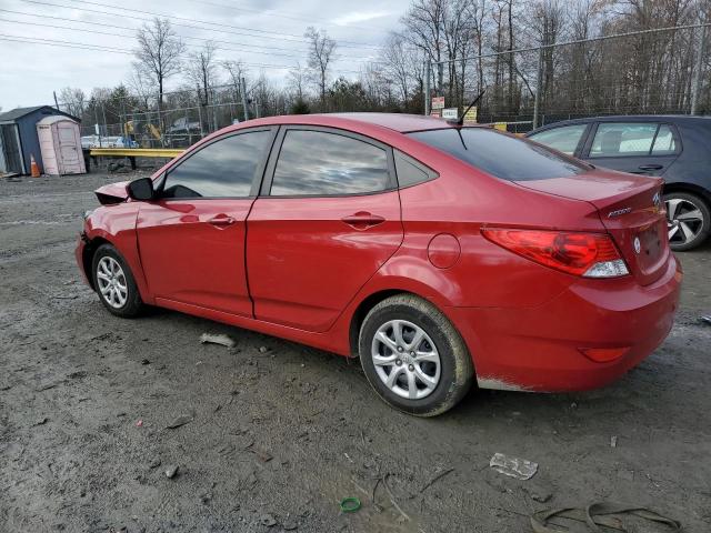  HYUNDAI ACCENT 2014 Czerwony