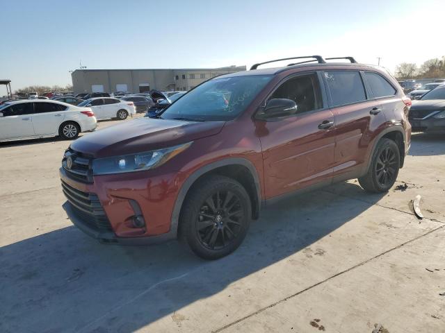  TOYOTA HIGHLANDER 2019 Бургунди