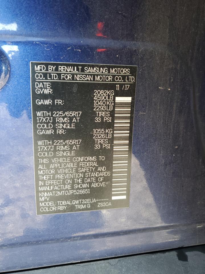 KNMAT2MT0JP526651 Nissan Rogue 2018. Фото: 13