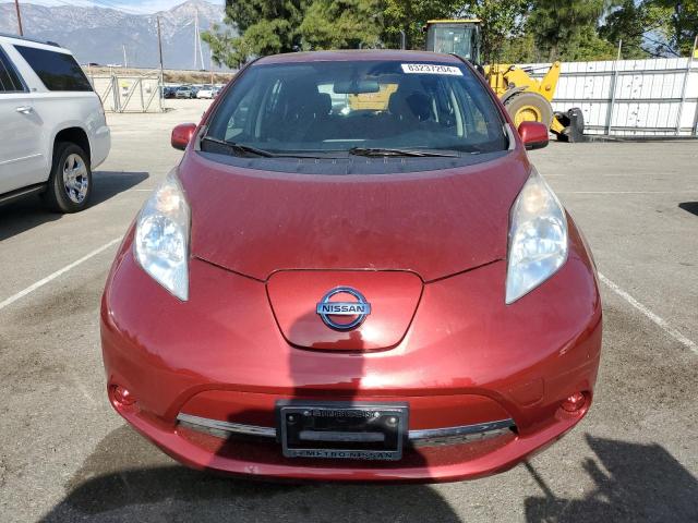  NISSAN LEAF 2013 Red