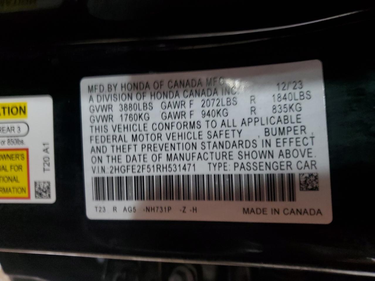 2024 Honda Civic - Image 12