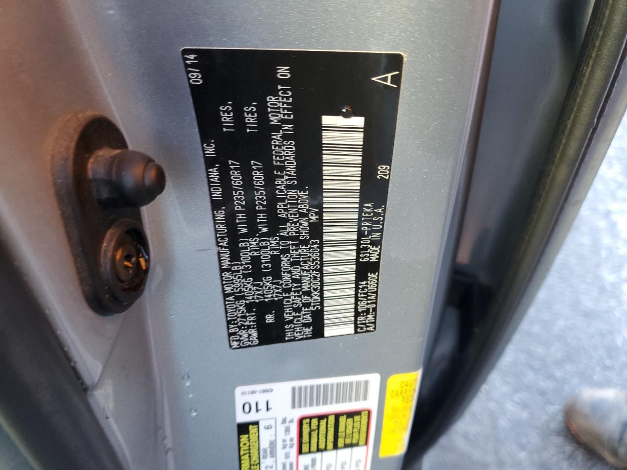 2015 Toyota Sienna - Image 13