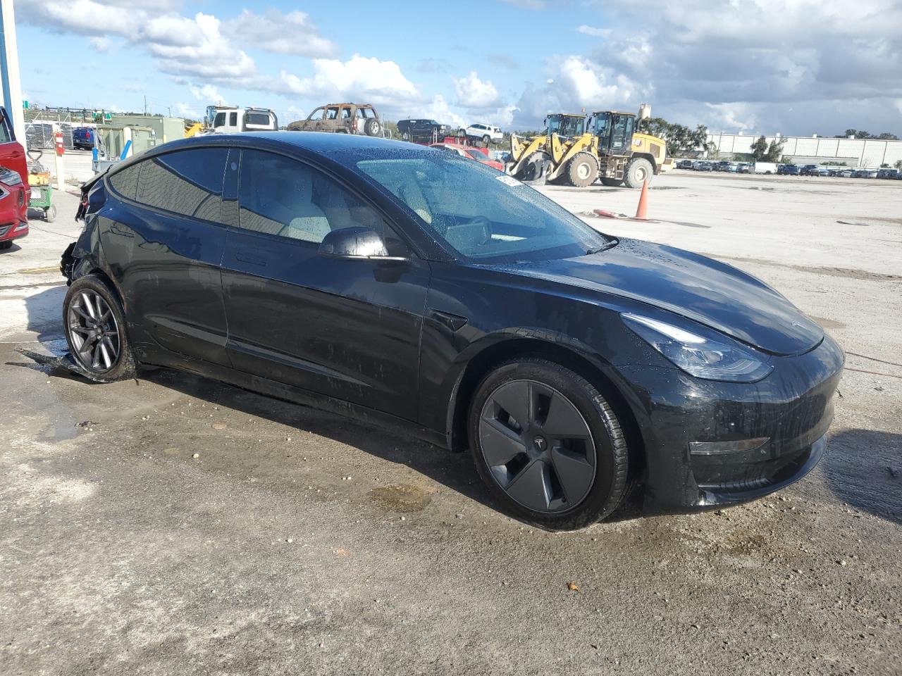 VIN 5YJ3E1EA2MF093844 2021 TESLA MODEL 3 no.4