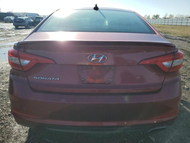  HYUNDAI SONATA 2016 Czerwony