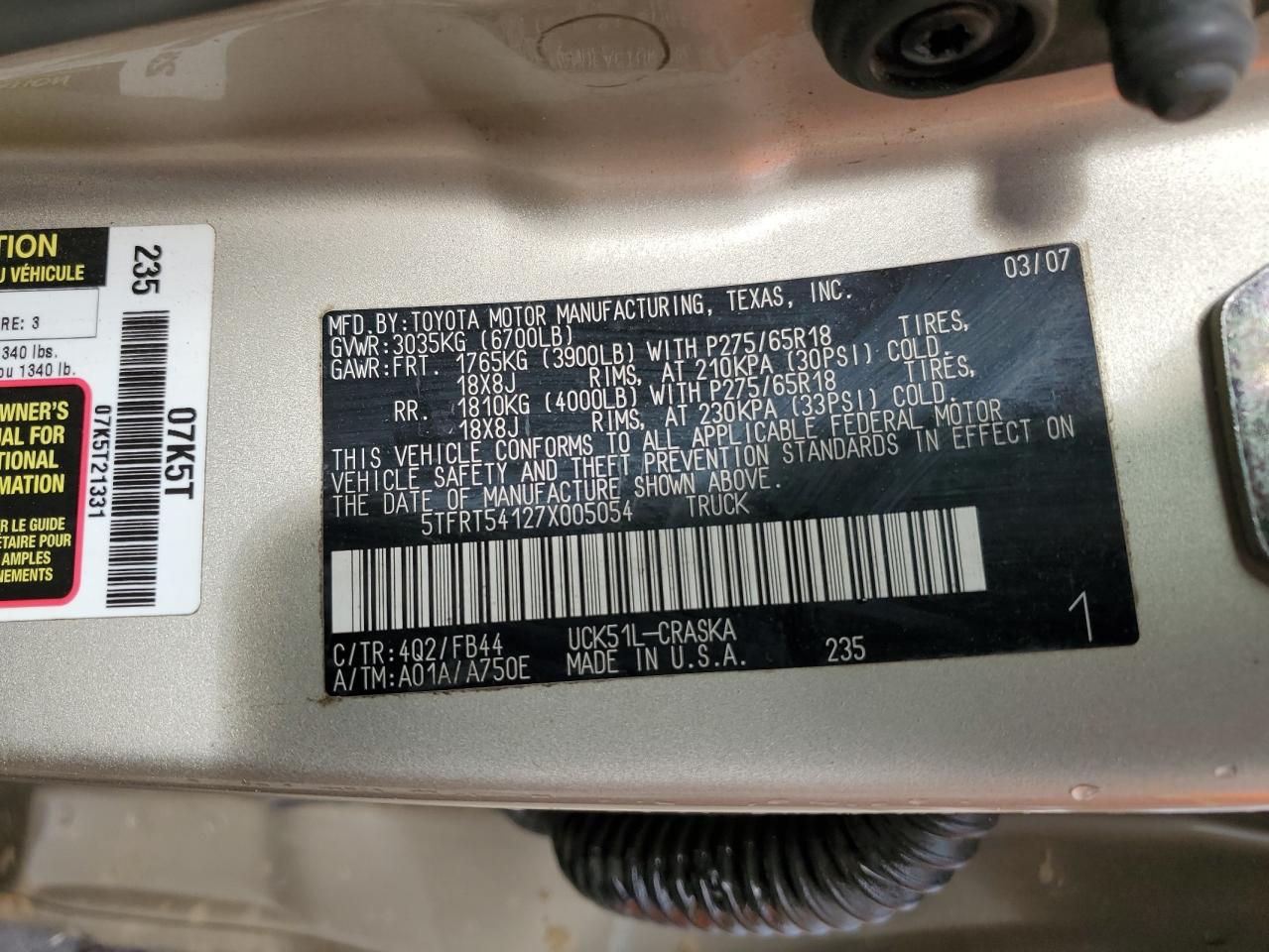 2007 Toyota Tundra - Image 12