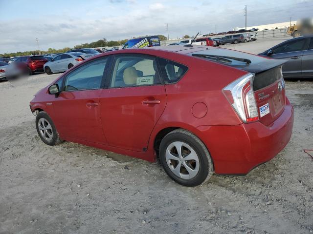  TOYOTA PRIUS 2013 Червоний