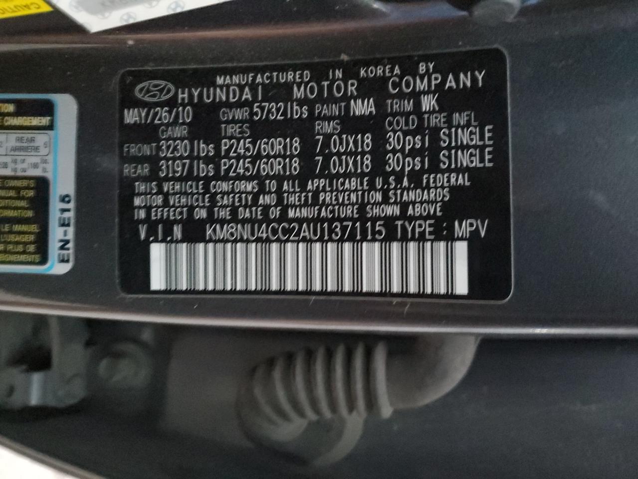 2010 Hyundai Veracruz - Image 13