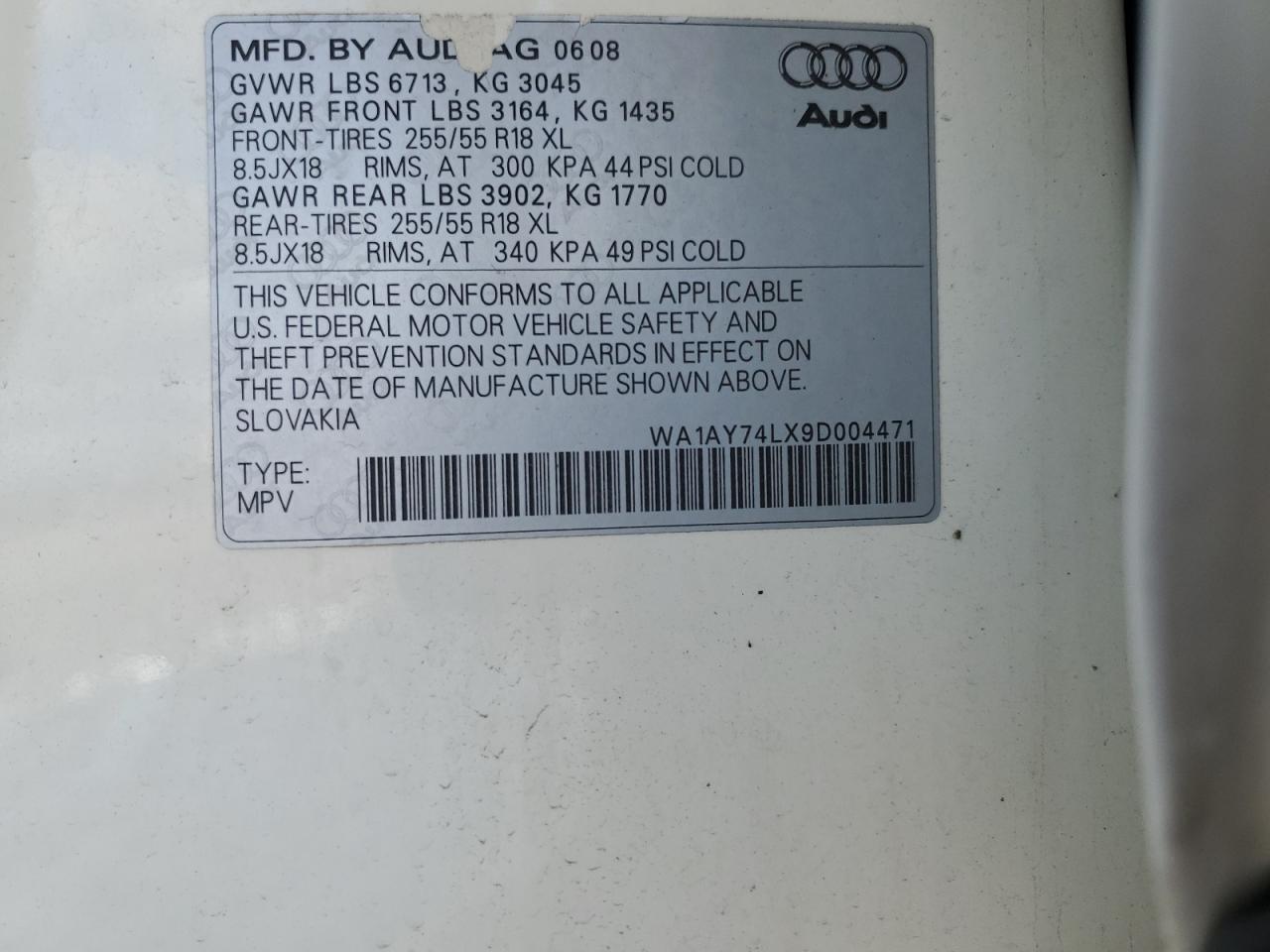 2009 Audi Q7 - Image 13