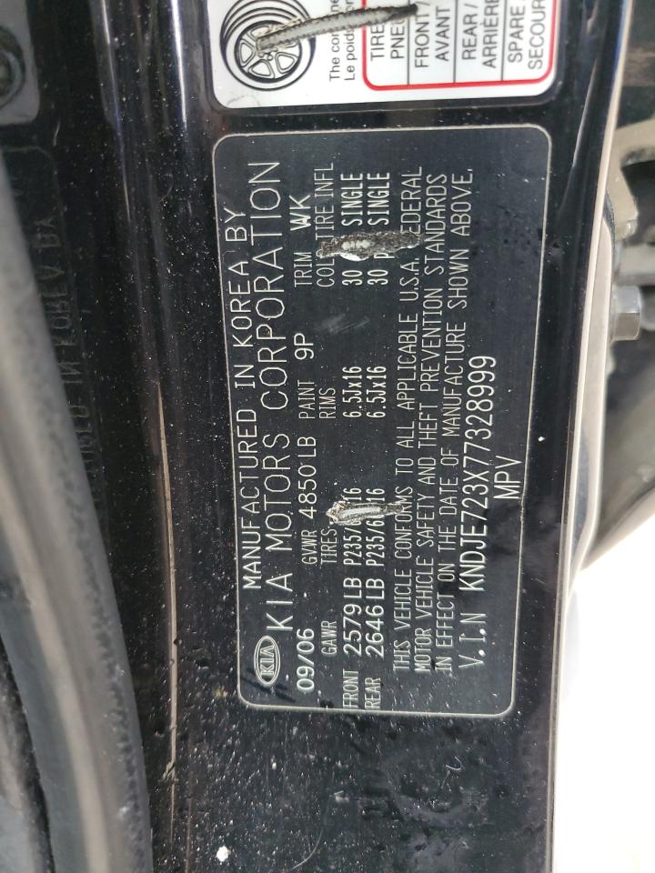 2007 Kia Sportage Ex VIN: KNDJE723X77328999 Lot: 83856824