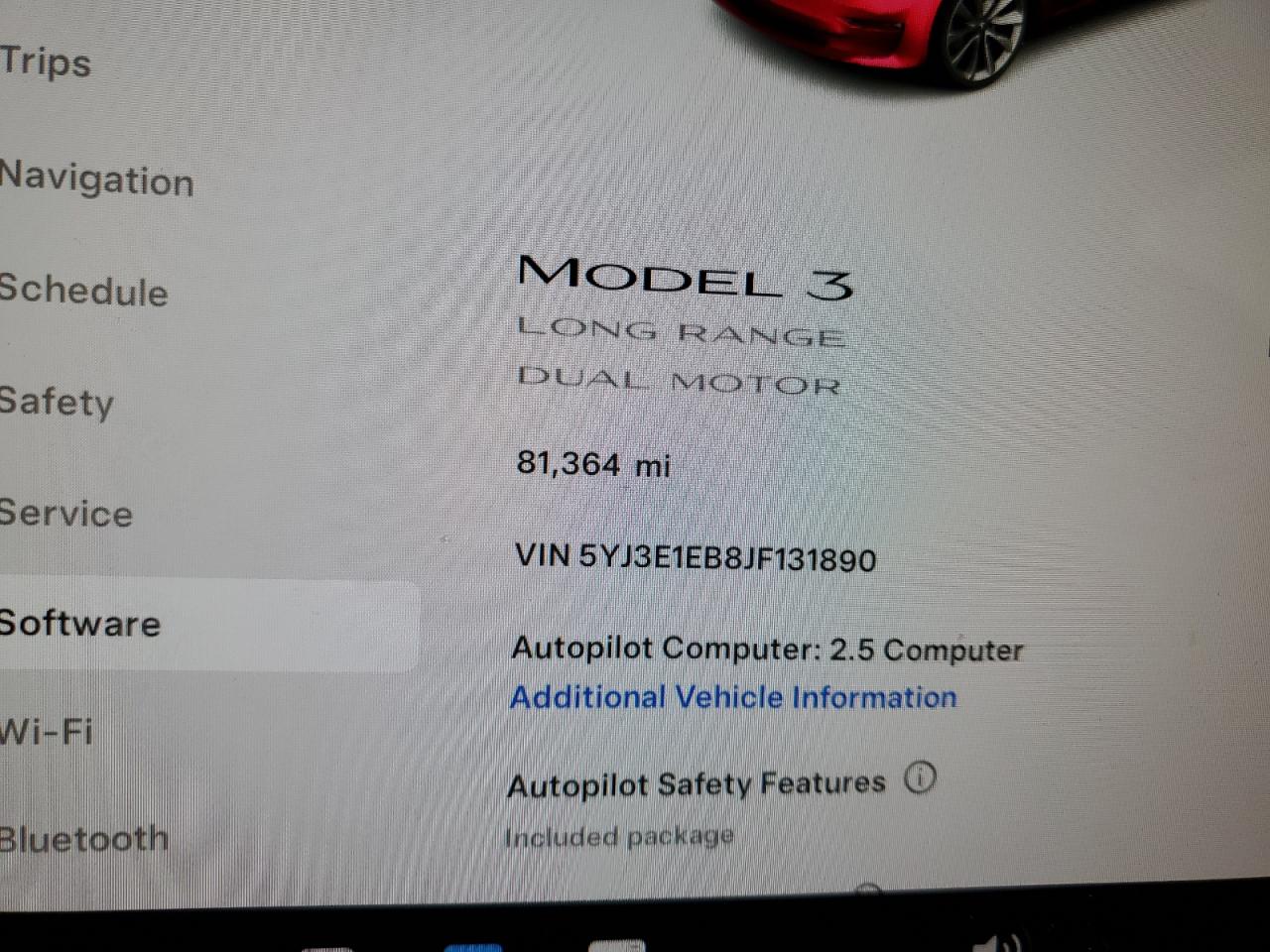 2018 Tesla Model 3 VIN: 5YJ3E1EB8JF131890 Lot: 84636854