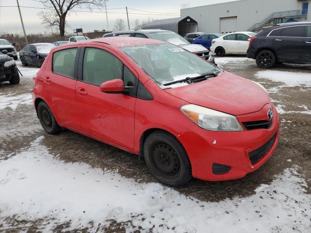  TOYOTA YARIS 2012 Czerwony