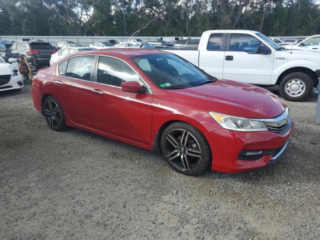  HONDA ACCORD 2016 Czerwony