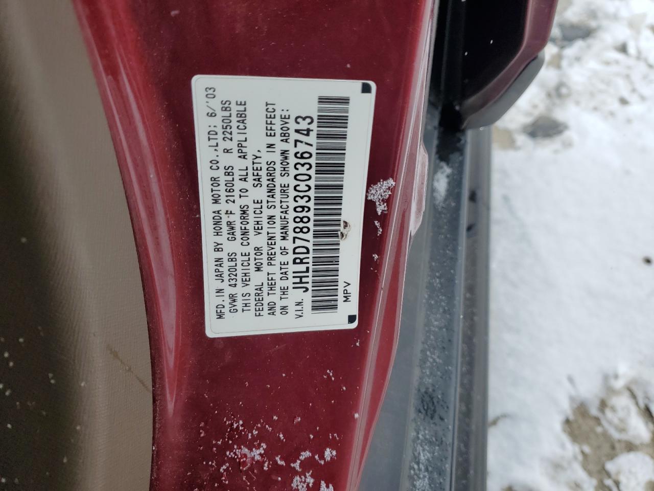2003 Honda CR-V - Image 12