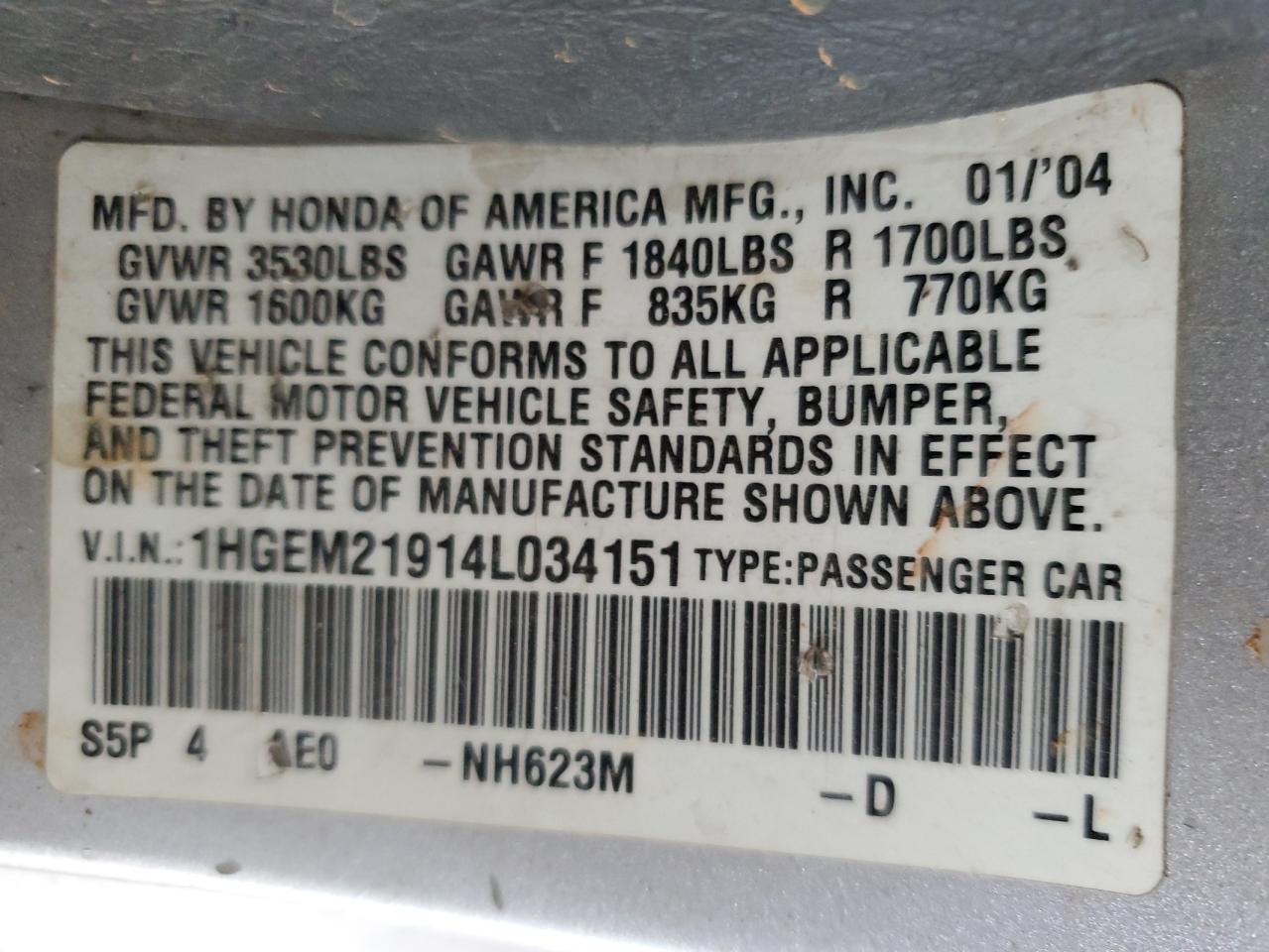 2004 Honda Civic - Image 14