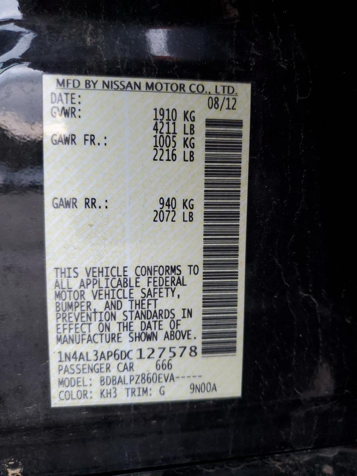 VIN 1N4AL3AP6DC127578 2013 NISSAN ALTIMA no.12