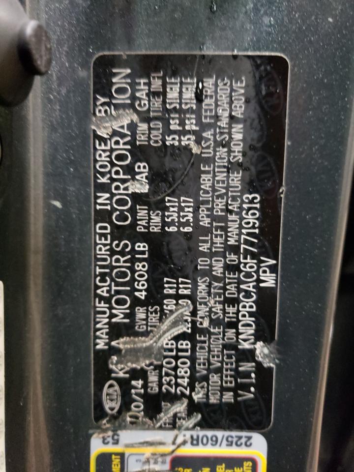 2015 Kia Sportage Lx VIN: KNDPBCAC6F7719613 Lot: 84318634