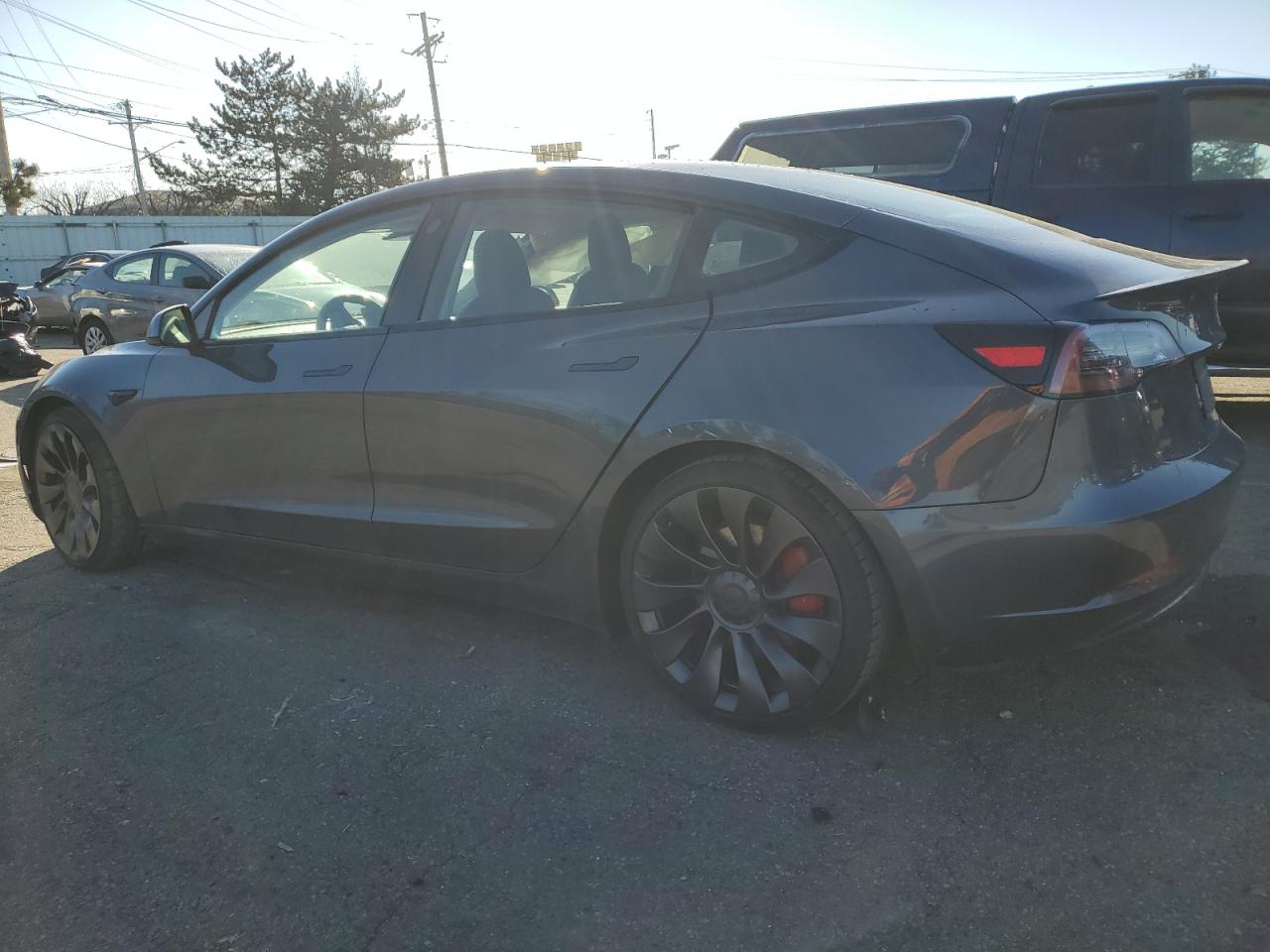 VIN 5YJ3E1EC8NF114408 2022 TESLA MODEL 3 no.2