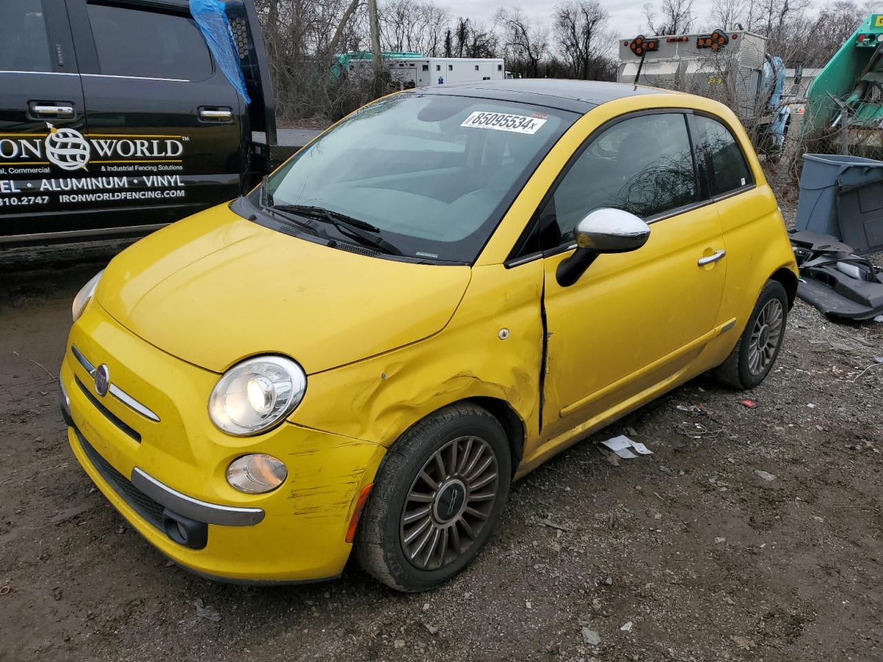 2015 Fiat 500 Lounge VIN: 3C3CFFCR3FT576285 Lot: 85095534