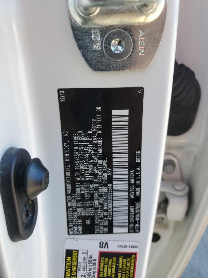 2014 Toyota Venza Le VIN: 4T3ZA3BBXEU085548 Lot: 84396484