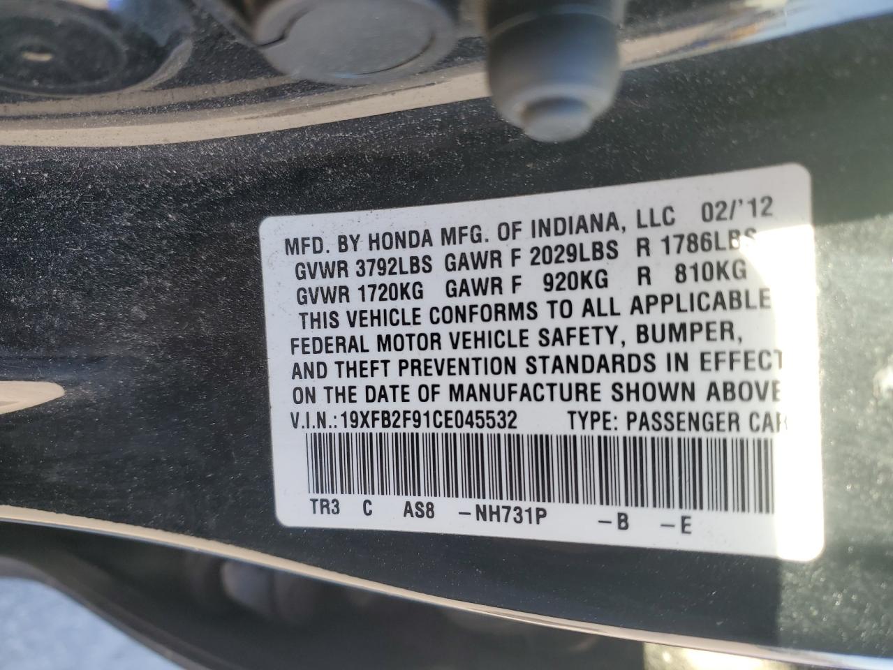2012 Honda Civic - Image 12