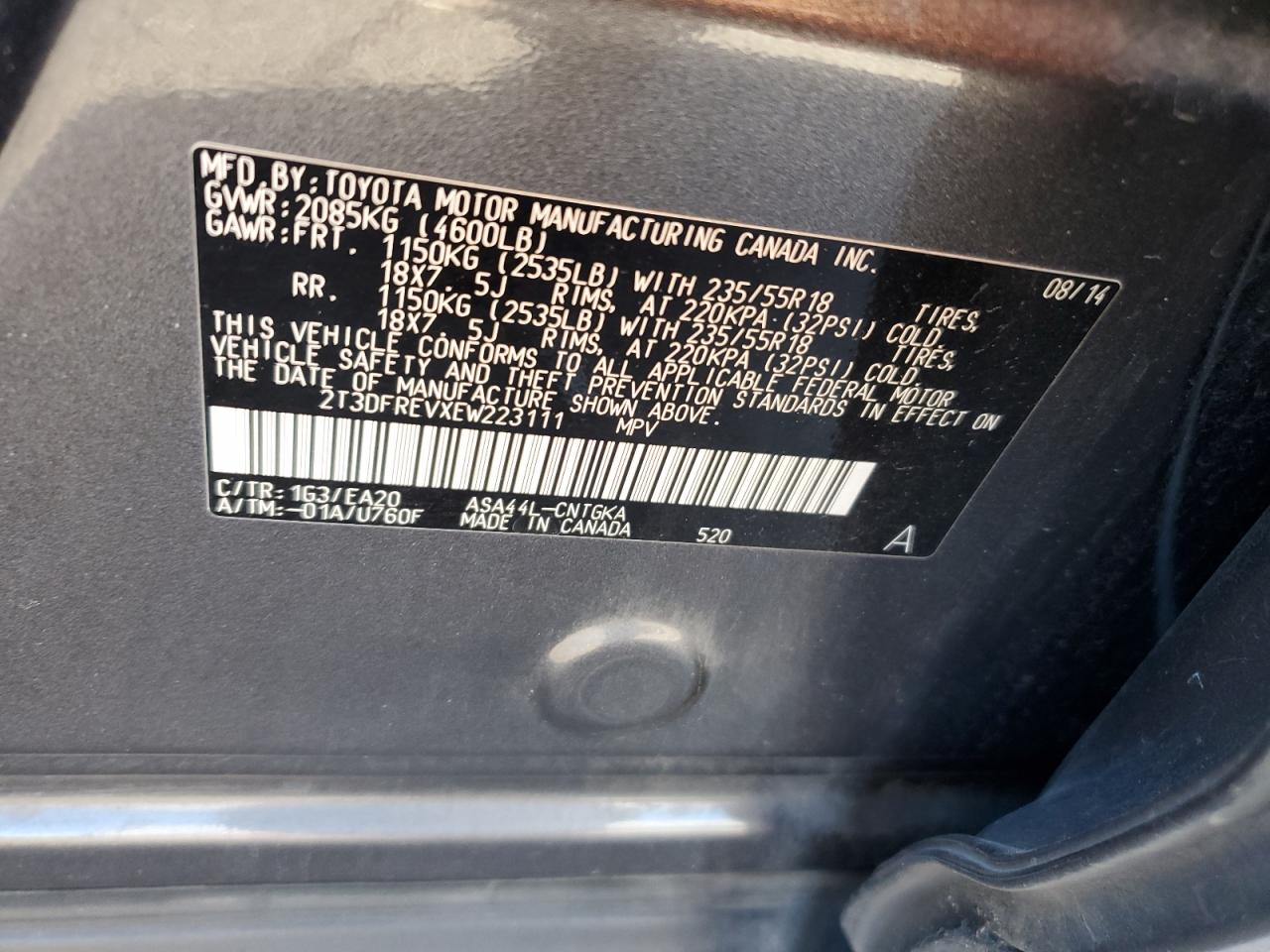 2014 Toyota RAV 4 - Image 14