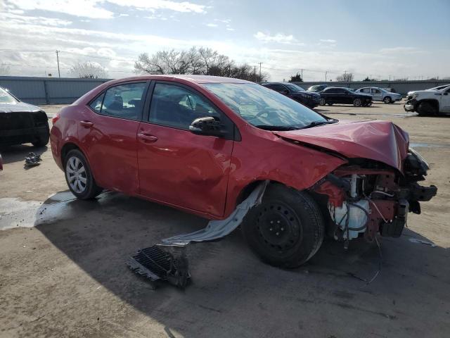  TOYOTA COROLLA 2015 Czerwony