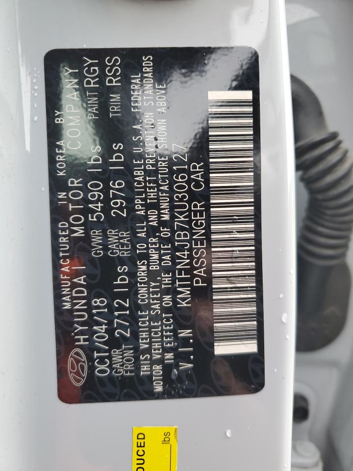 2019 Genesis G80 Base VIN: KMTFN4JB7KU306127 Lot: 86709364