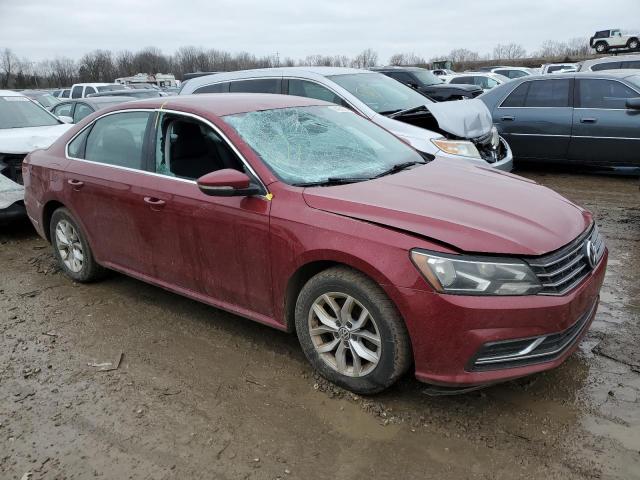 Sedans VOLKSWAGEN PASSAT 2016 Czerwony