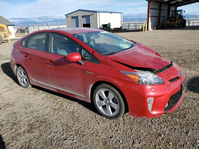  TOYOTA PRIUS 2013 Czerwony