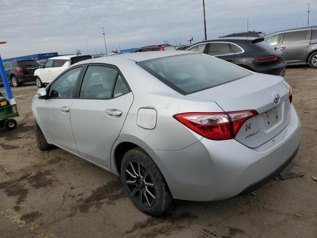  TOYOTA COROLLA 2016 Серебристый