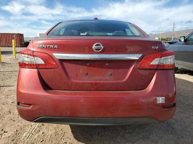  NISSAN SENTRA 2015 Красный