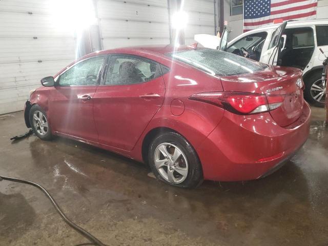  HYUNDAI ELANTRA 2014 Czerwony