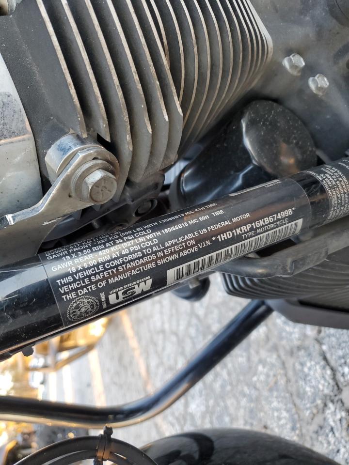 2019 Harley-Davidson Flhxs VIN: 1HD1KRP16KB674998 Lot: 84167444