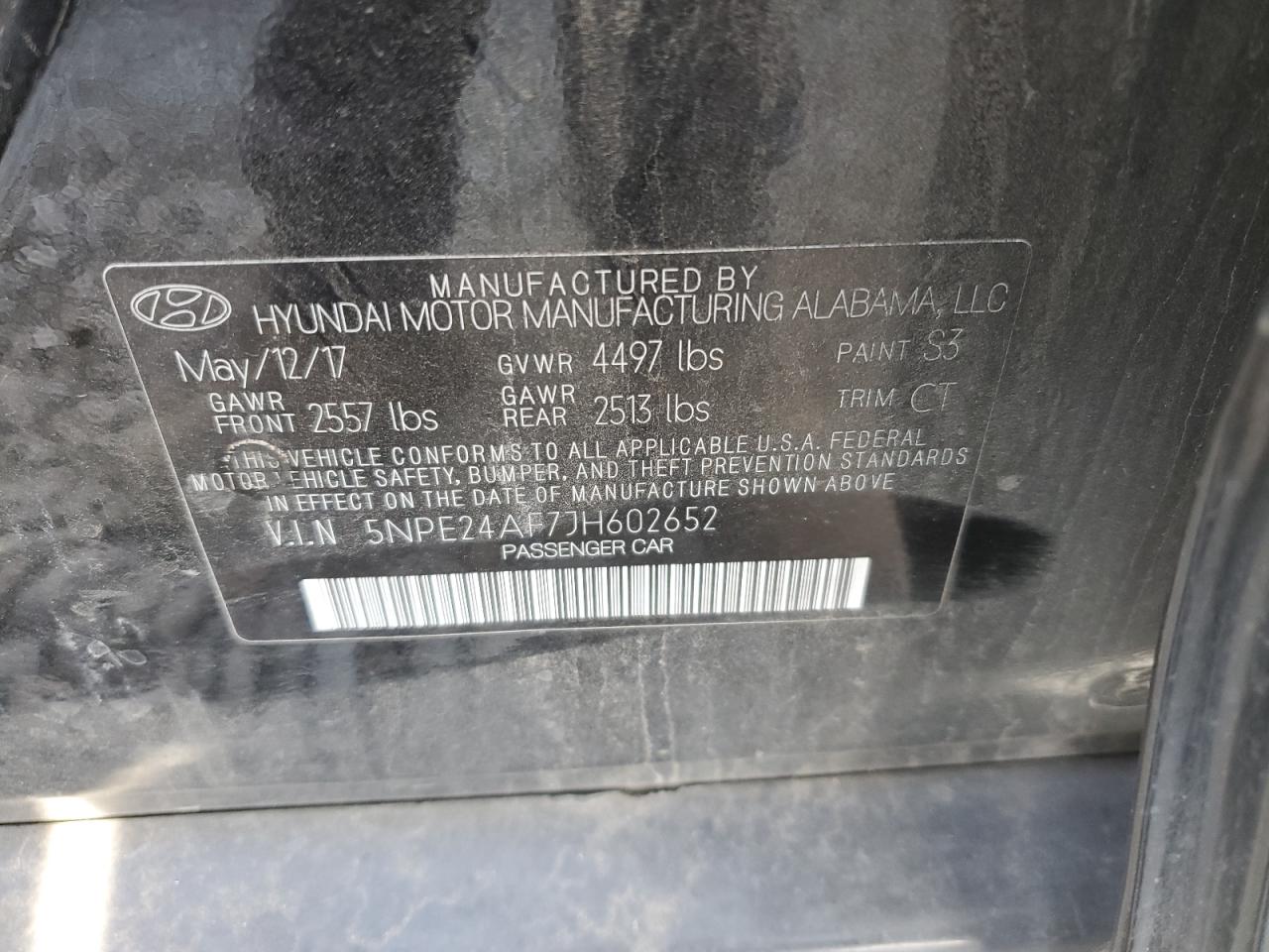 5NPE24AF7JH602652 2018 HYUNDAI SONATA - Image 14