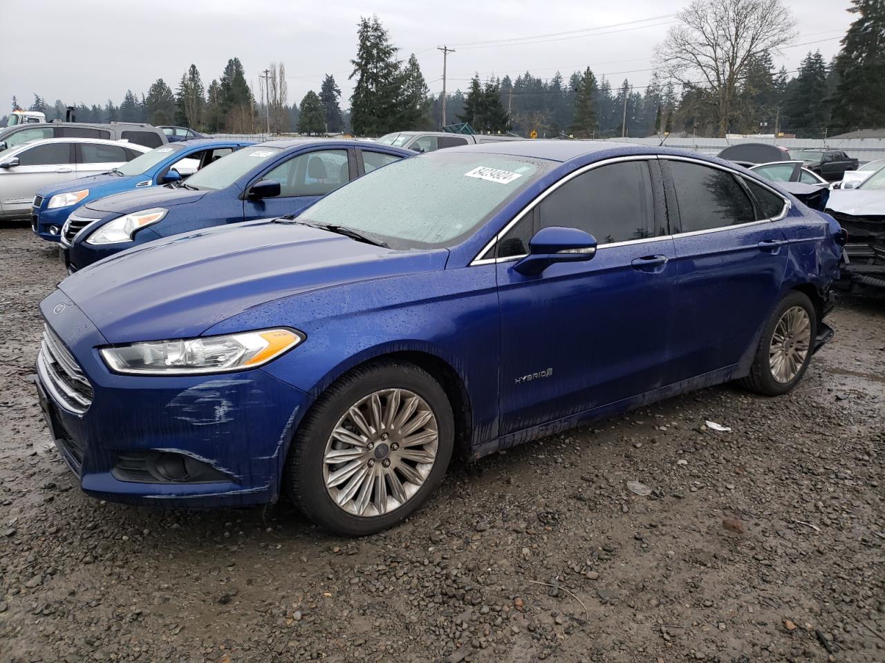 2016 Ford Fusion Se Hybrid იყიდება Graham-ში, WA - Rear End