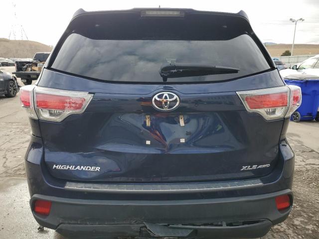  TOYOTA HIGHLANDER 2016 Синий