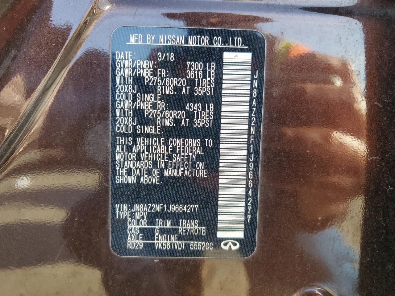 2018 Infiniti QX80 - Image 14