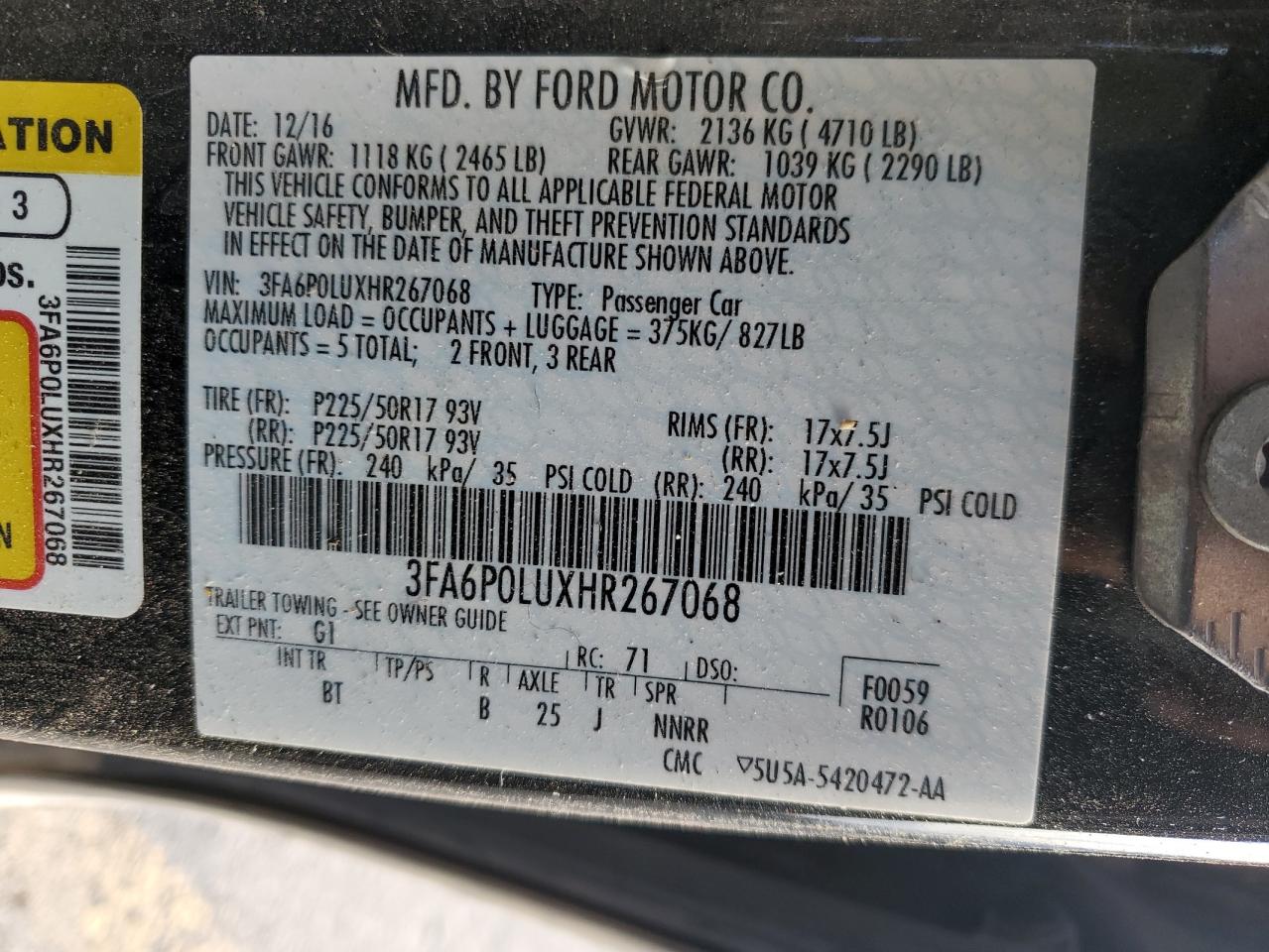 2017 Ford Fusion - Image 14