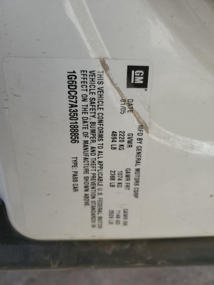 2005 Cadillac Sts VIN: 1G6DC67AX50172847 Lot: 84658244