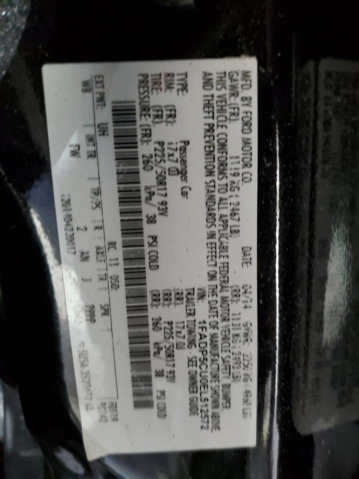 VIN 1FADP5CU0EL512572 2014 FORD CMAX no.12