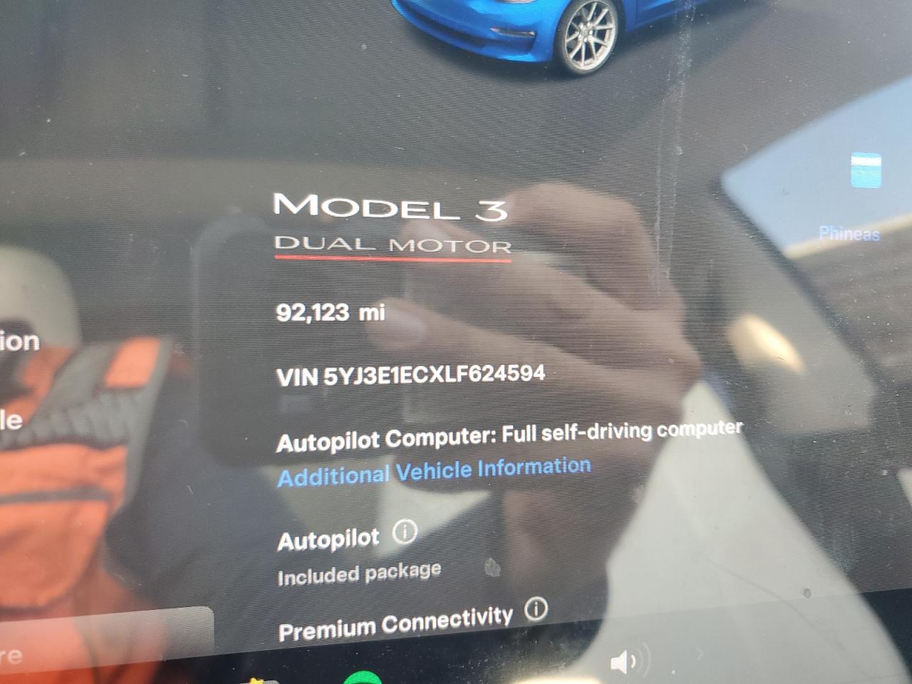 2020 Tesla Model 3 VIN: 5YJ3E1ECXLF624594 Lot: 83086684