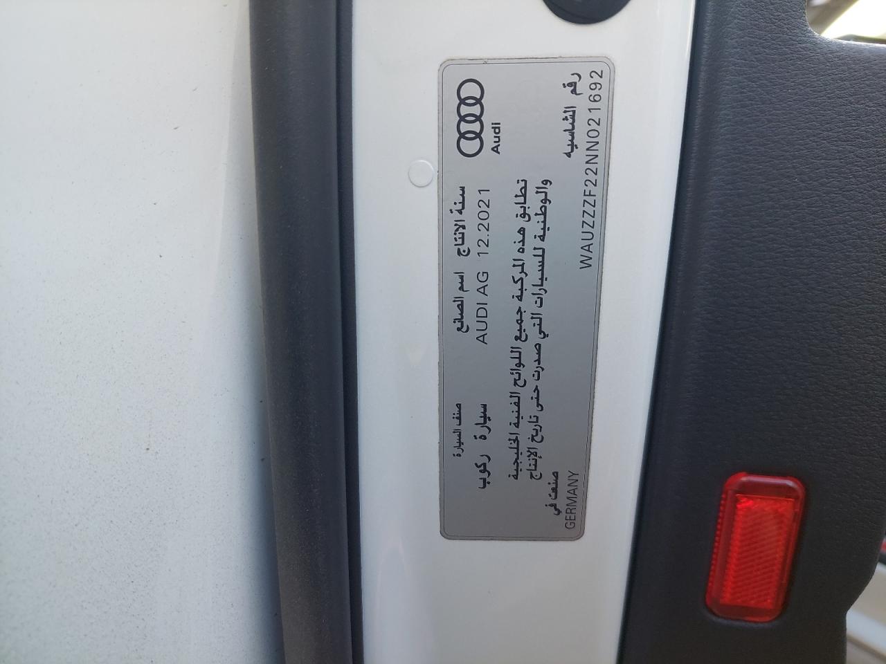WAUZZZF22NN021692 - 2022 AUDI A6 - #86226594