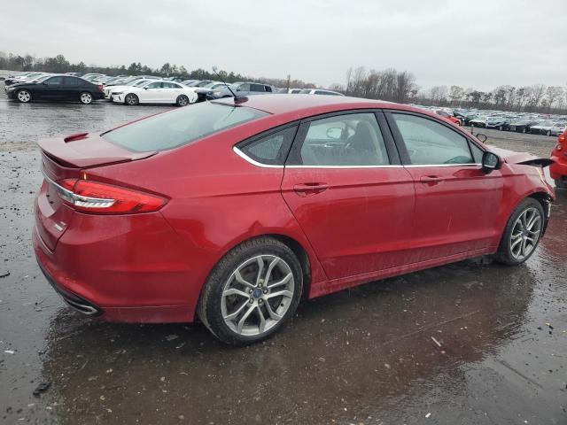 Sedans FORD FUSION 2017 Czerwony