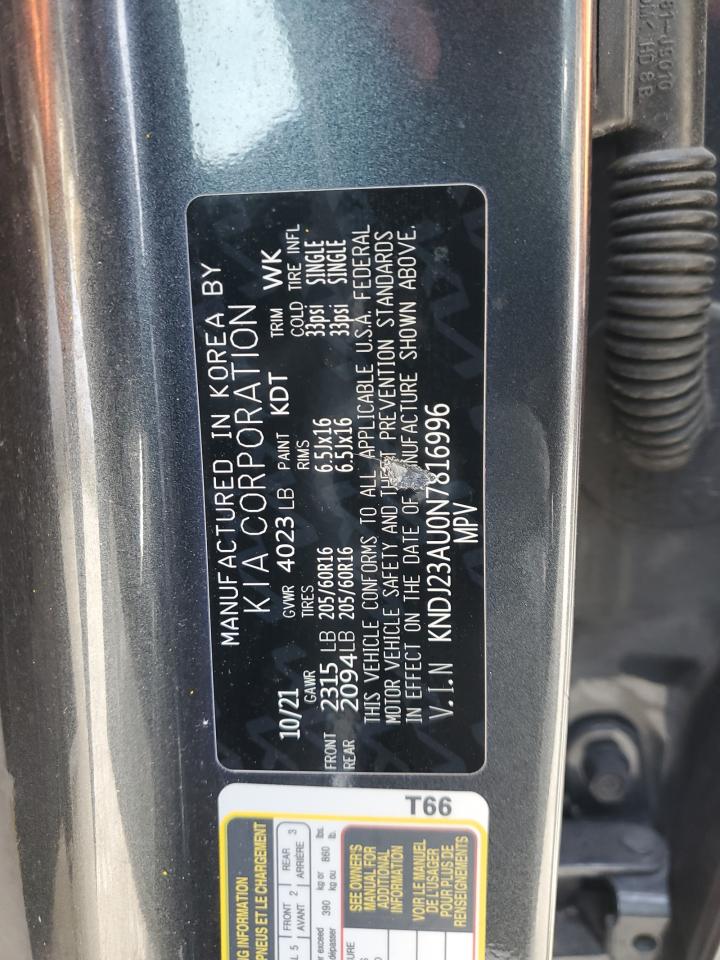 2022 Kia Soul Lx VIN: KNDJ23AU0N7816996 Lot: 84154234