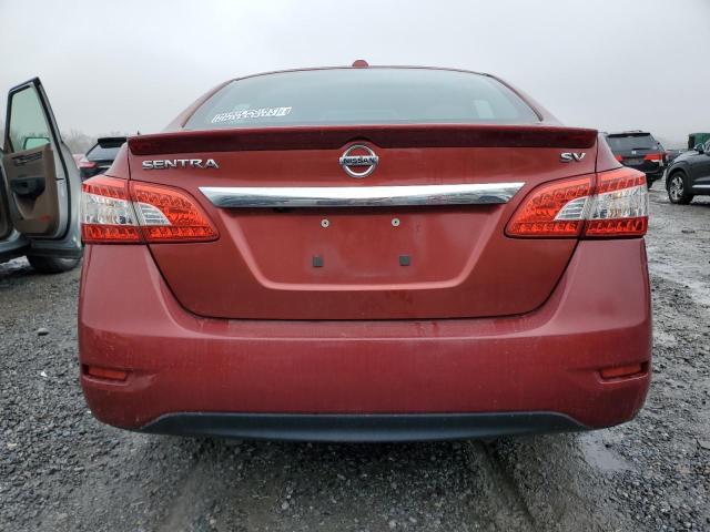  NISSAN SENTRA 2015 Czerwony