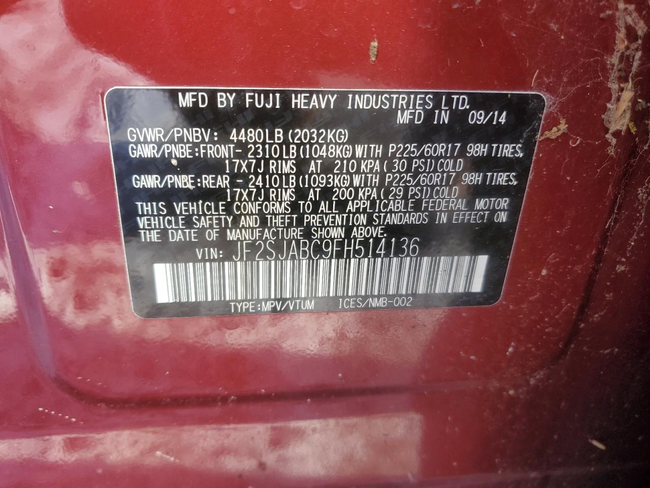 2015 Subaru Forester - Image 16