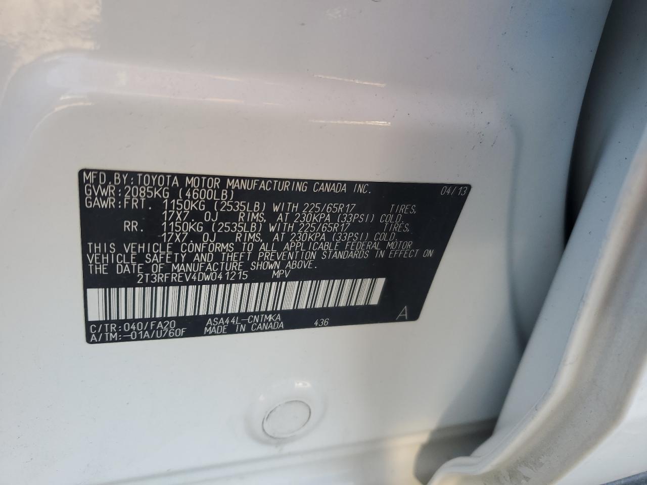 2013 Toyota RAV 4 - Image 13